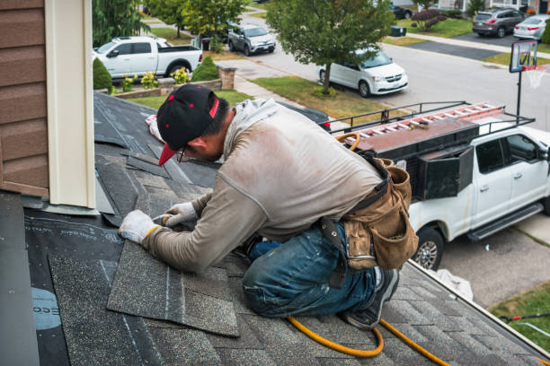 Professional Roofing technician working in Lesage, WV